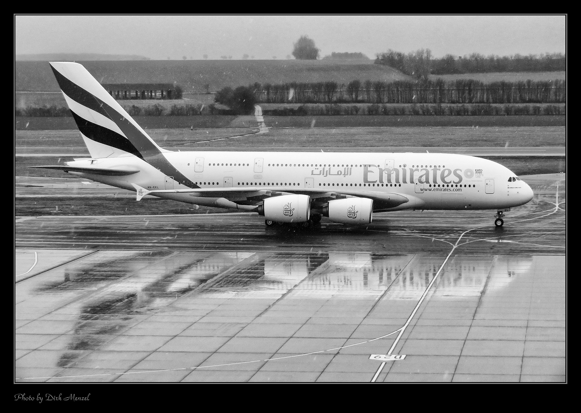 Airbus A380-800; A6-EEL; Emirates @ VIE 21.01.2018